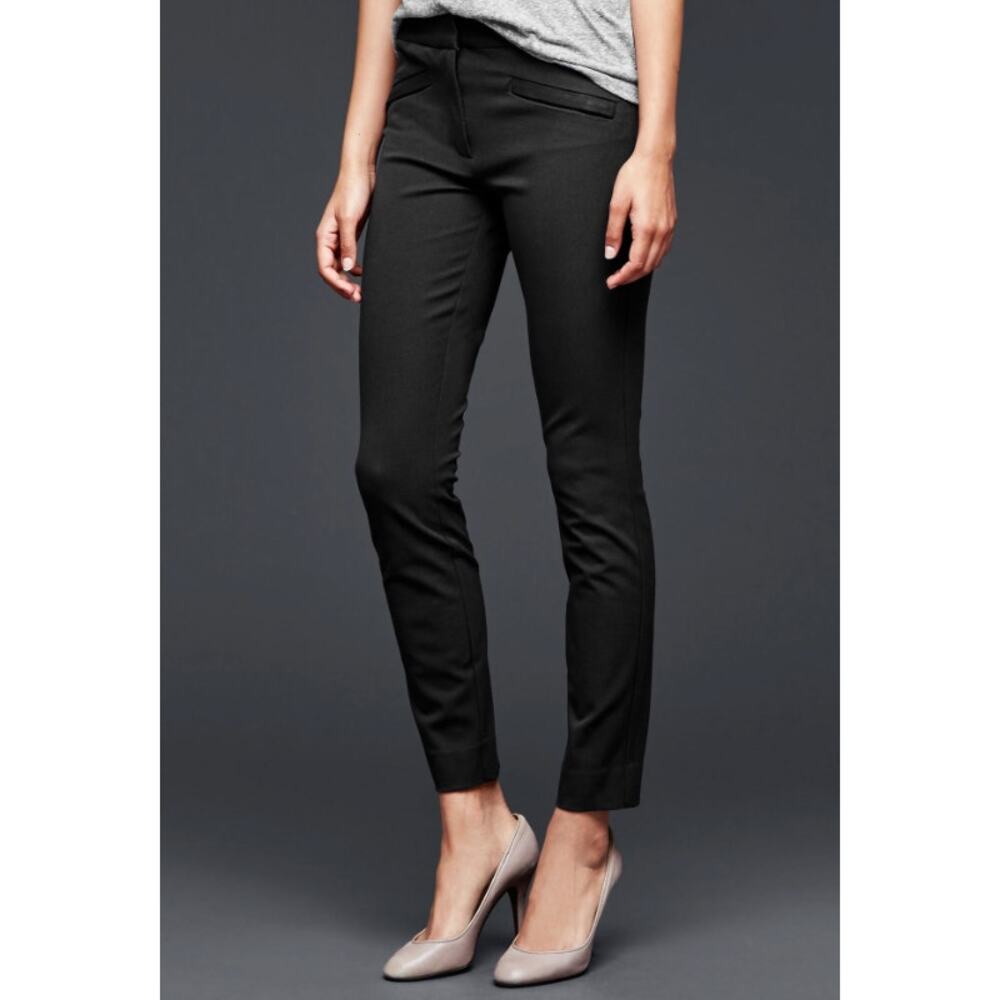 NWT Gap Signature Skinny Ankle Pants Black Size 10 Petite